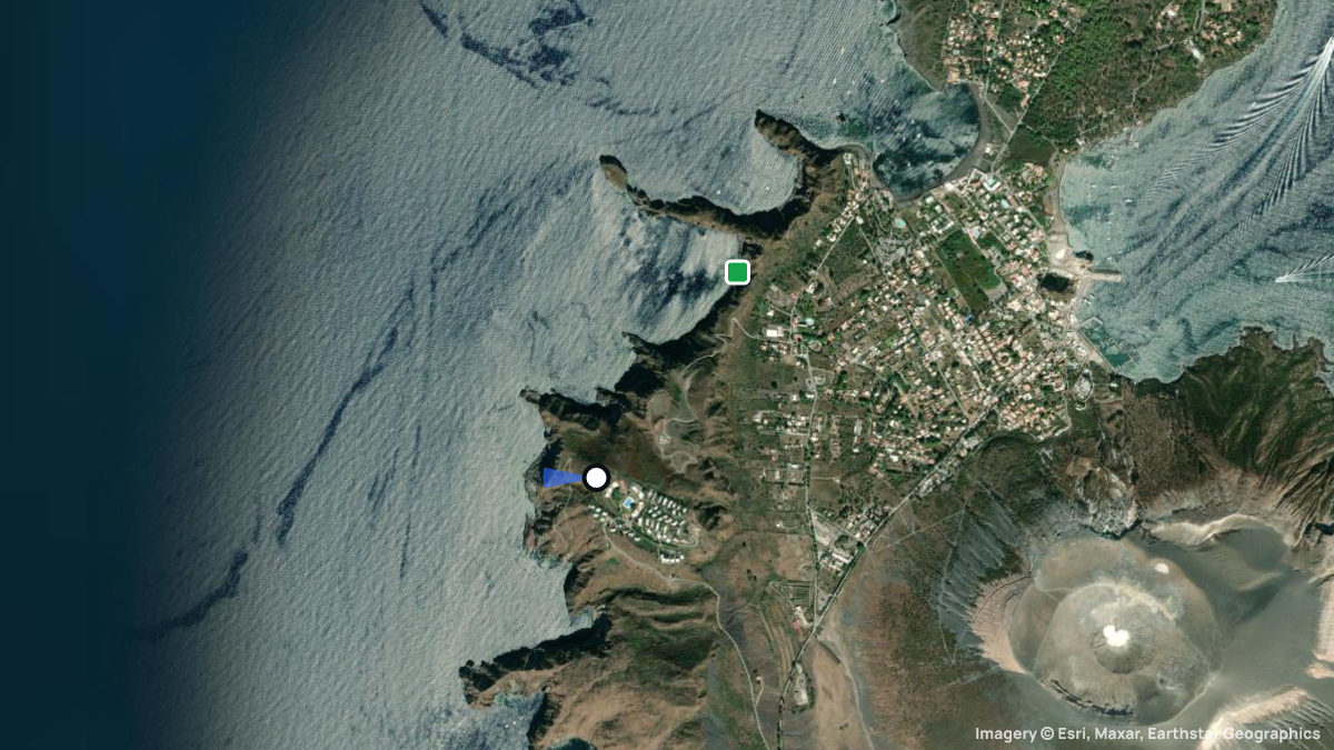 Satellite map of Lentia with its launches and landings