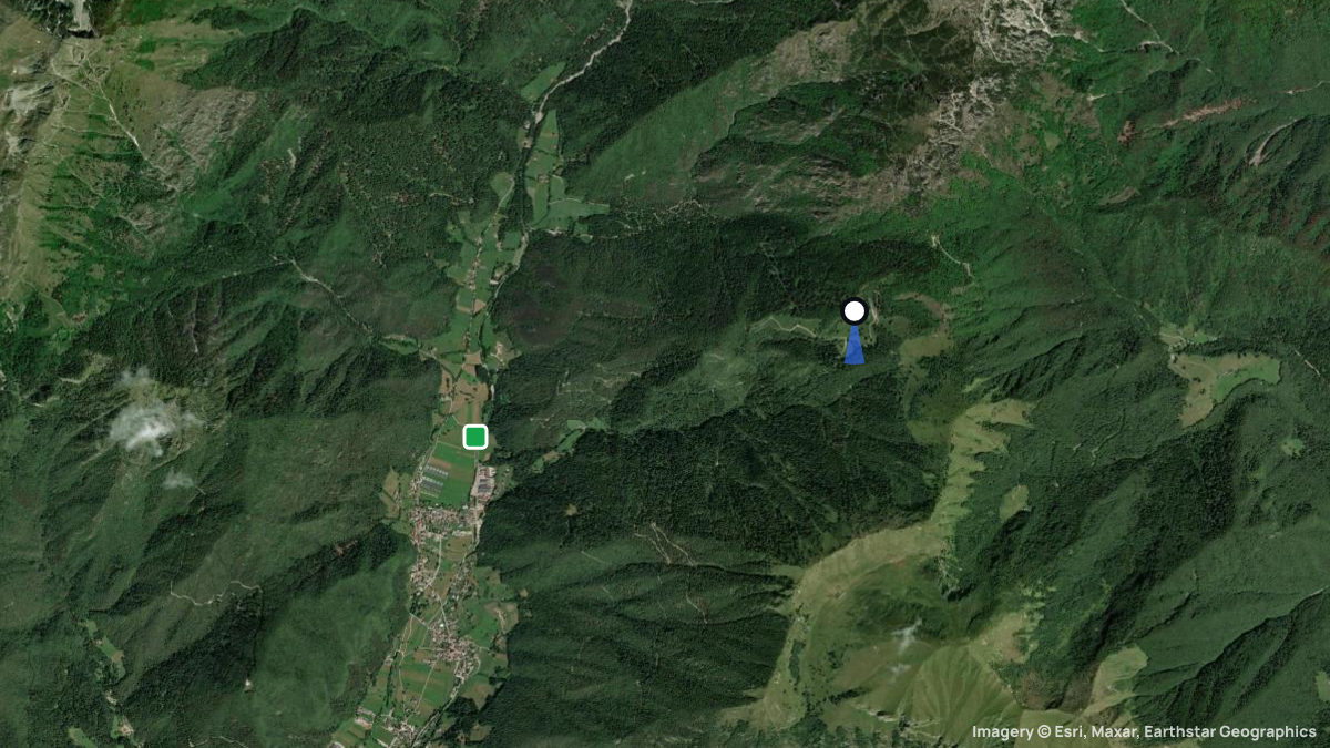 Satellite map of Baita with its launches and landings
