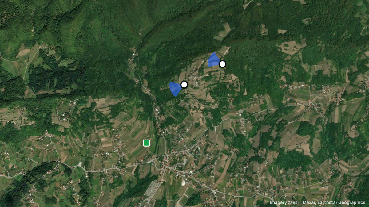 Satellite map of Malogorski with its launches and landings