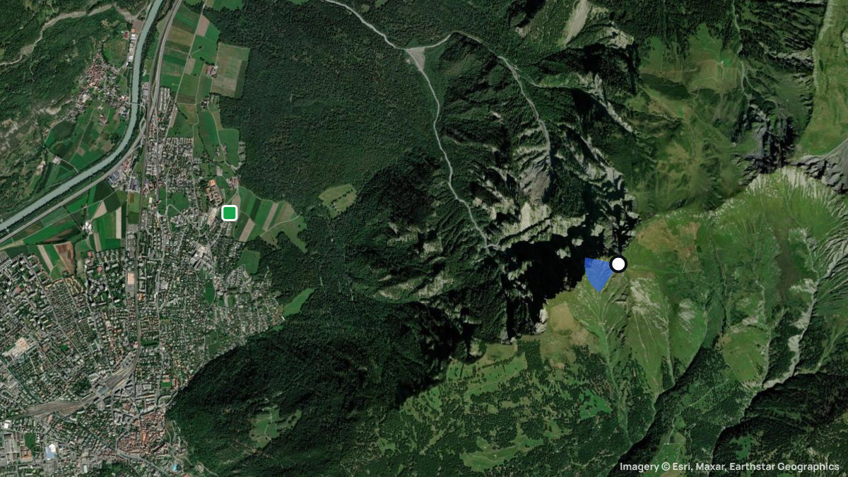 Satellitenkarte von Montalin mit Start- und Landeplätzen