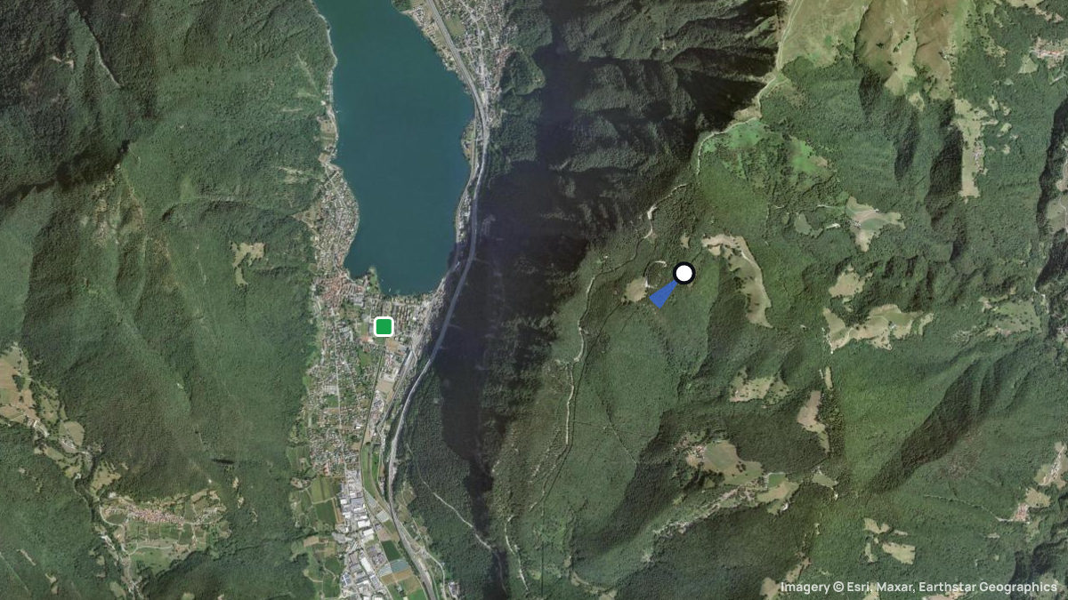 Satellite map of Bedöll with its launches and landings