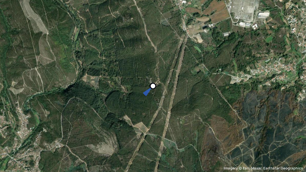 Satellite map of Pia with its launches and landings