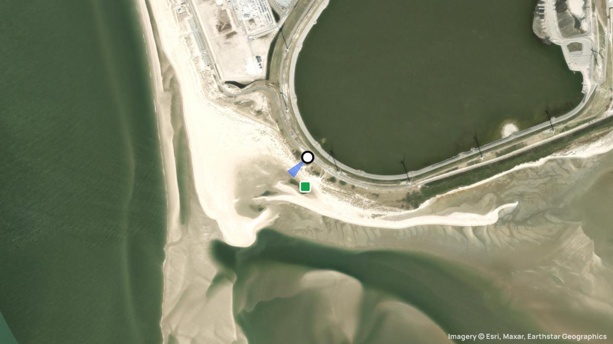 Satellite map of Maasvlakte SW with its launches and landings