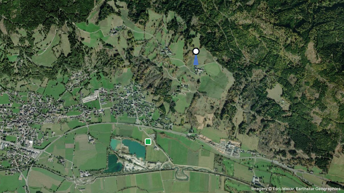 Satellite map of Jocham with its launches and landings