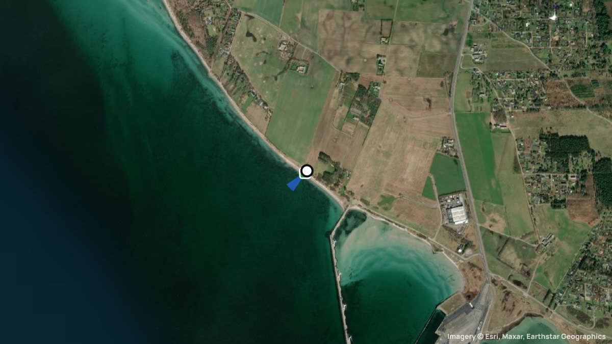 Satellite map of Ebeltoft with its launches and landings