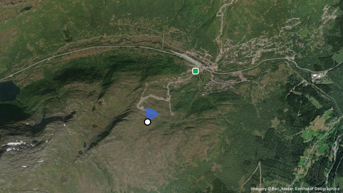 Satellite map of Furset with its launches and landings