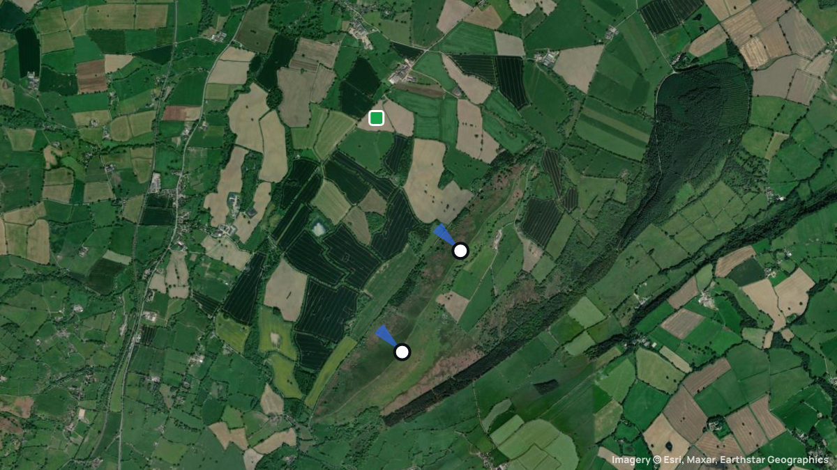 Satellite map of Lawley with its launches and landings
