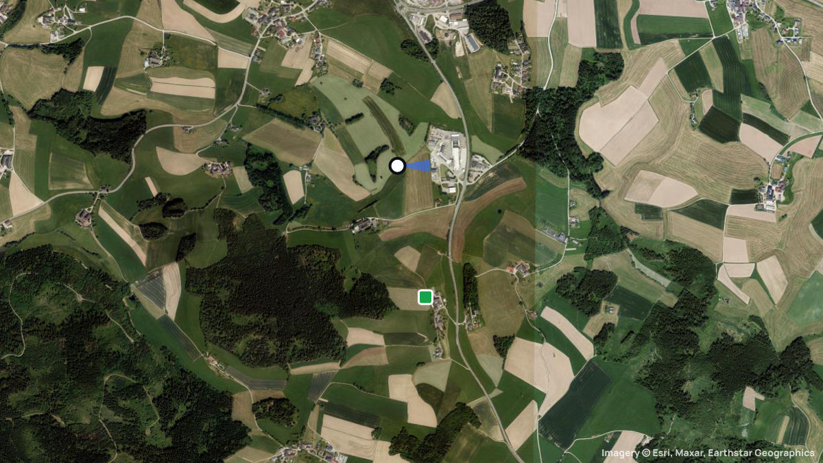 Satellite map of Scheiblberg with its launches and landings