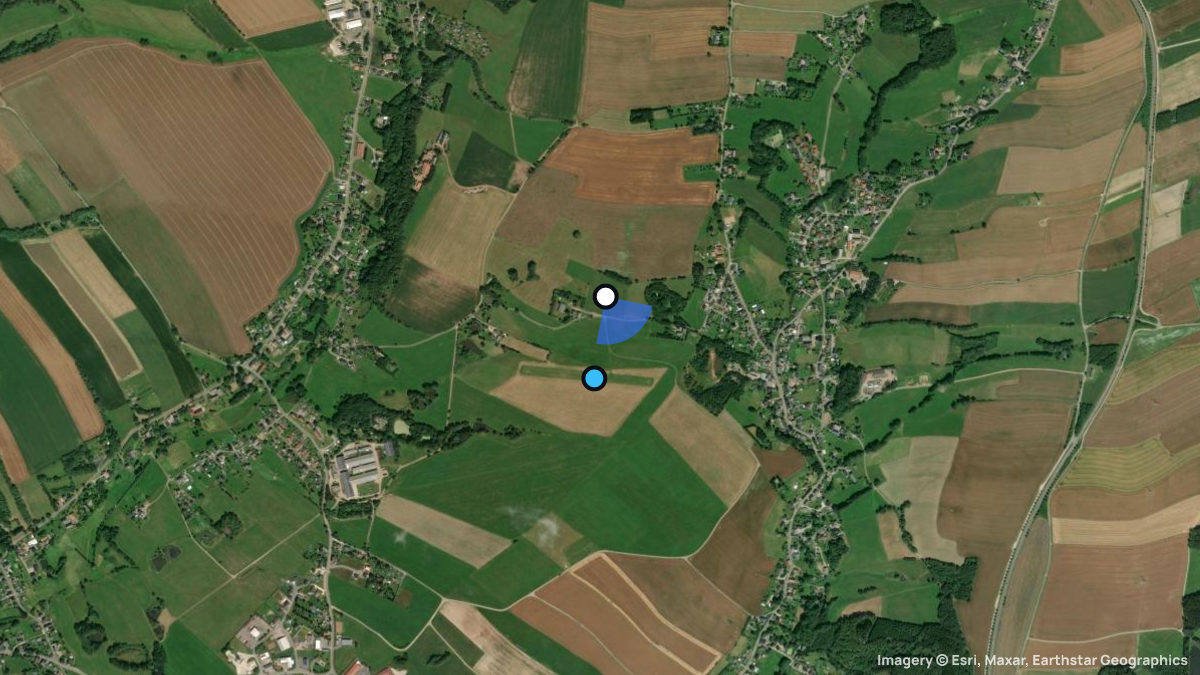 Satellite map of Hartenstein with its launches and landings