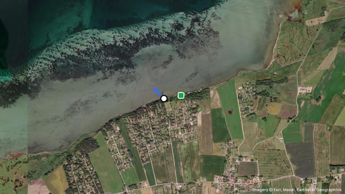 Satellite map of Dejret with its launches and landings