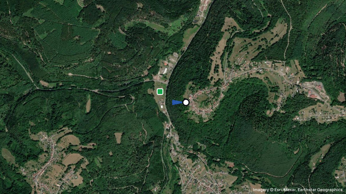 Satellitenkarte von Haselbourg mit Start- und Landeplätzen