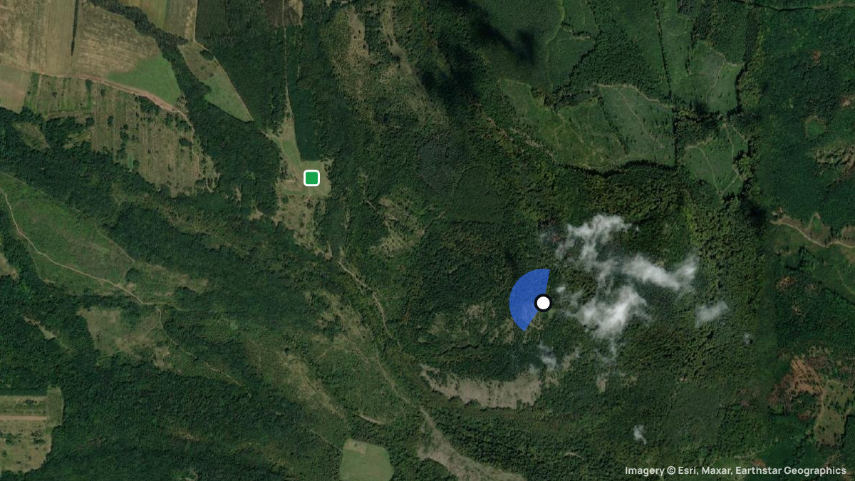 Satellitenkarte von Nyikom mit Start- und Landeplätzen