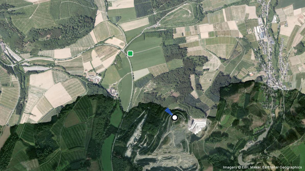 Satellitenkarte von Halbeswig mit Start- und Landeplätzen
