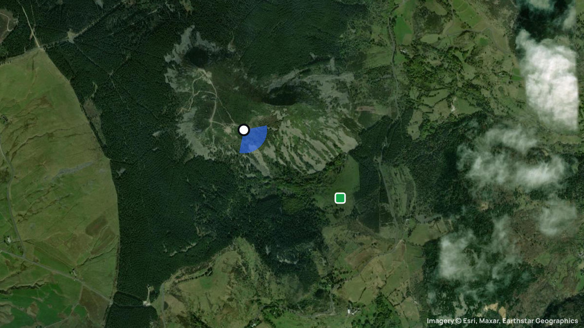 Satellitenkarte von Mont Mezenc mit Start- und Landeplätzen