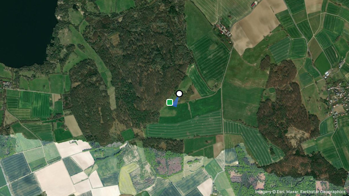 Satellitenkarte von Weinkopf mit Start- und Landeplätzen
