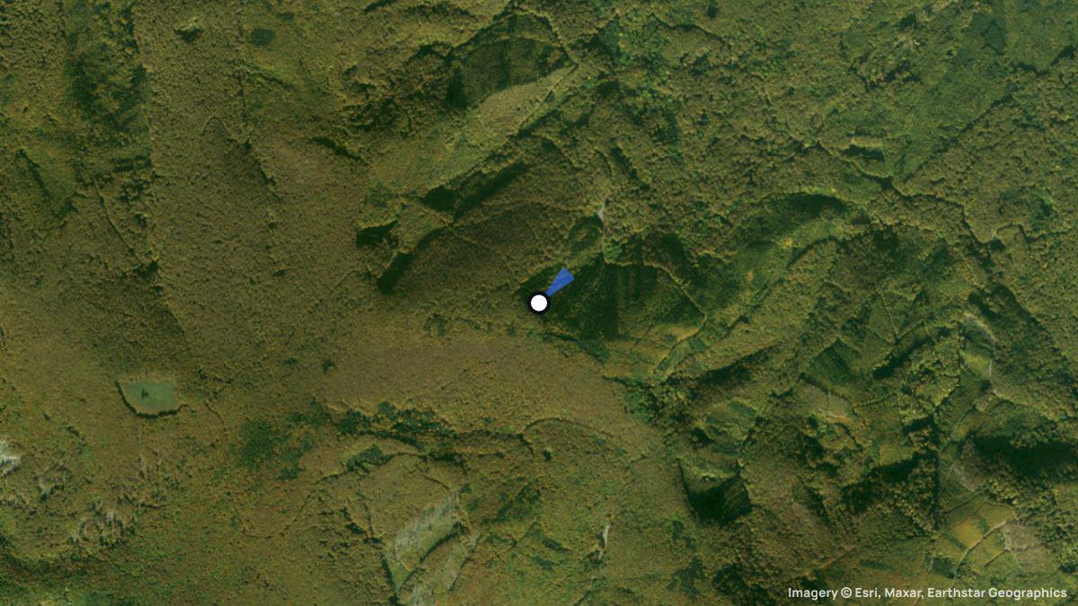 Satellite map of Tri Chotare with its launches and landings