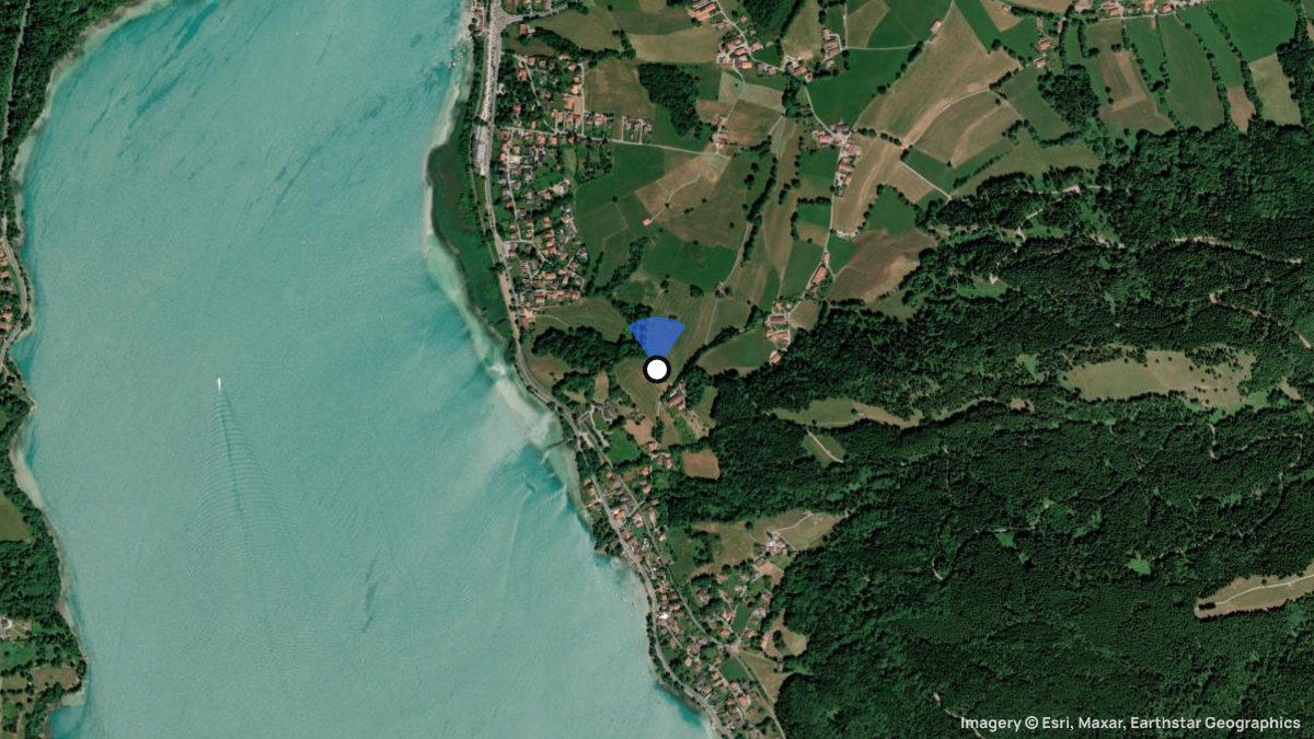 Satellitenkarte von Buchberg mit Start- und Landeplätzen