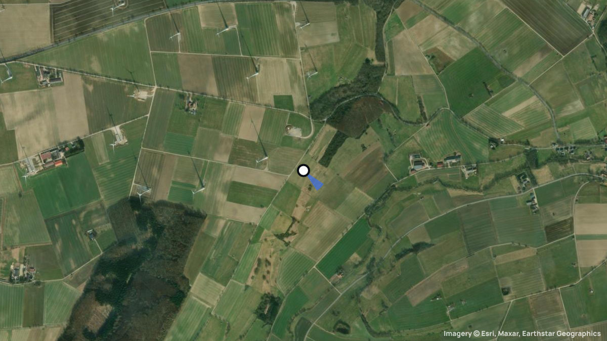 Satellite map of Schwaney with its launches and landings