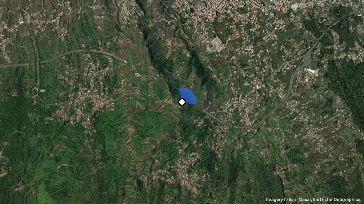 Satellite map of Icod de los Vinos with its launches and landings