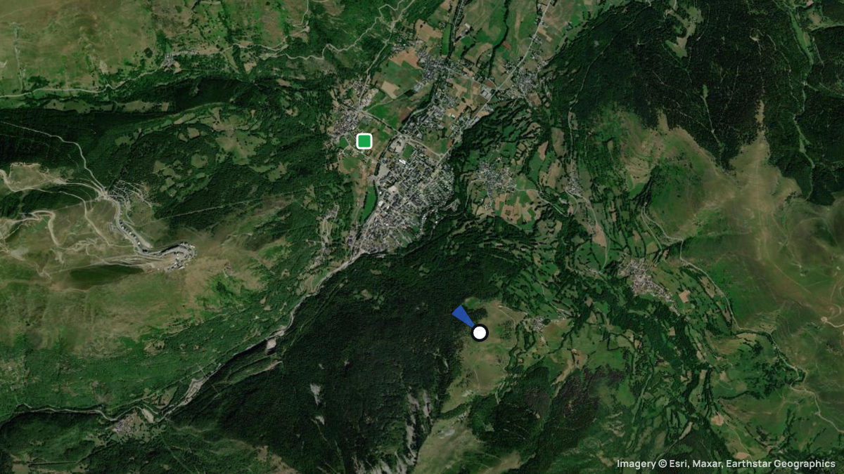 Satellite map of Ens with its launches and landings
