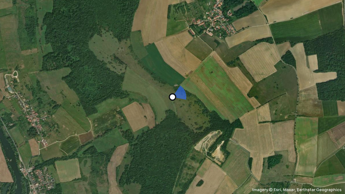 Satellitenkarte von Lorry Mardigny mit Start- und Landeplätzen