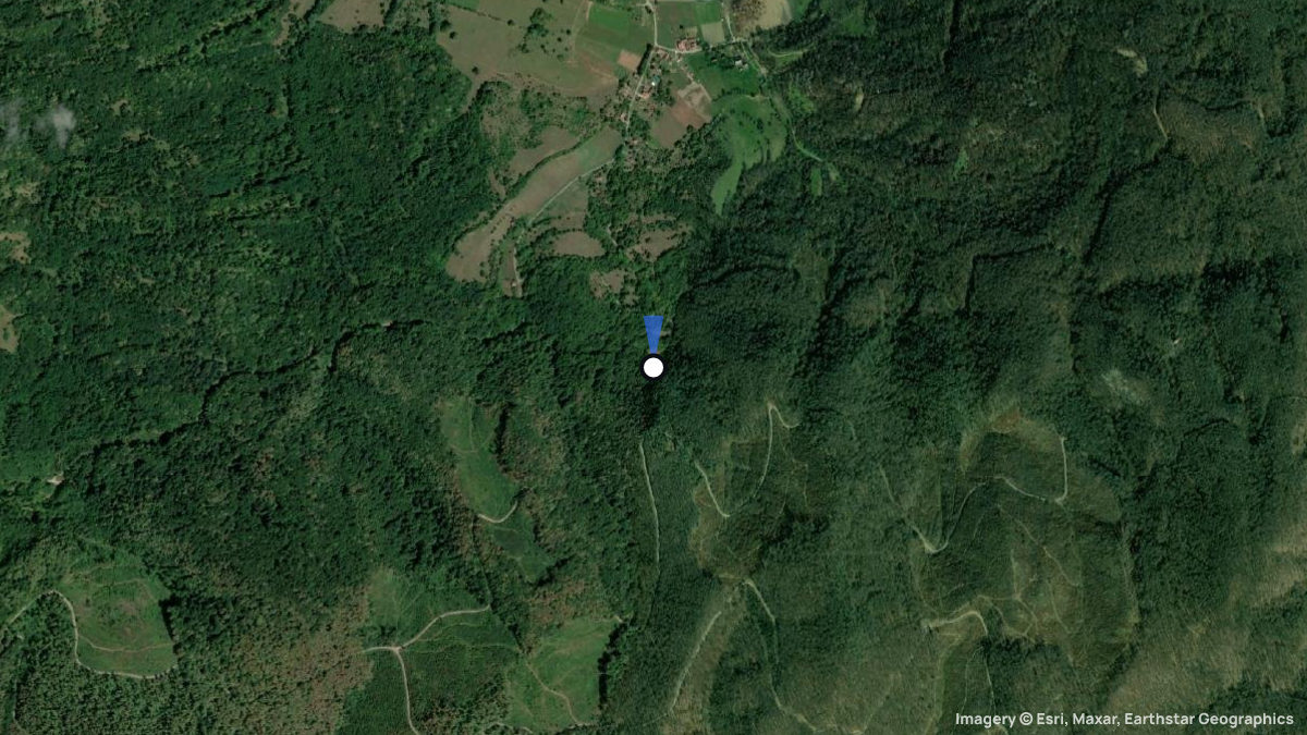 Satellite map of Stupcanica with its launches and landings