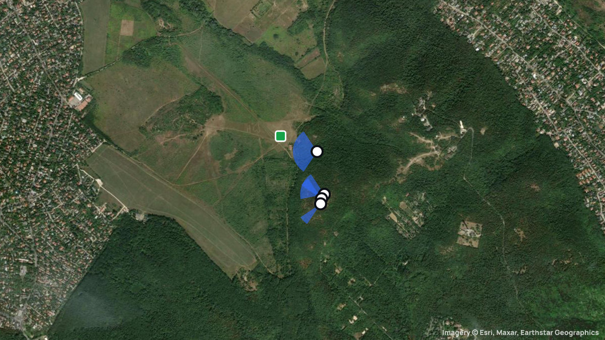 Satellite map of Hamasharta with its launches and landings
