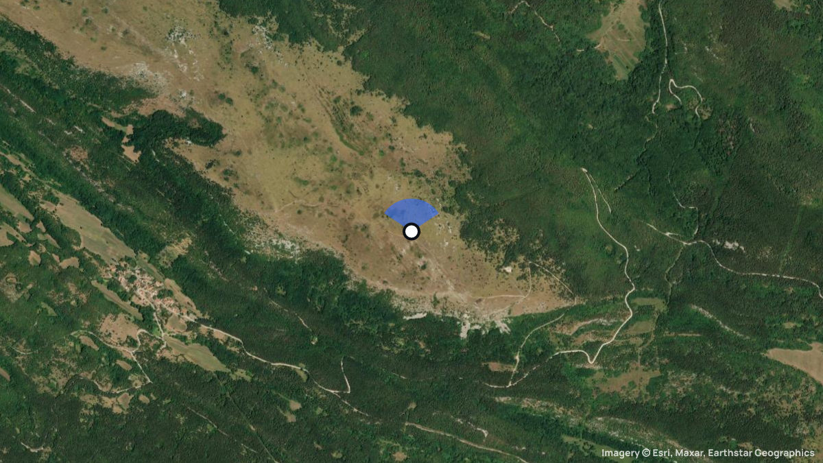 Satellite map of Zbevnica with its launches and landings