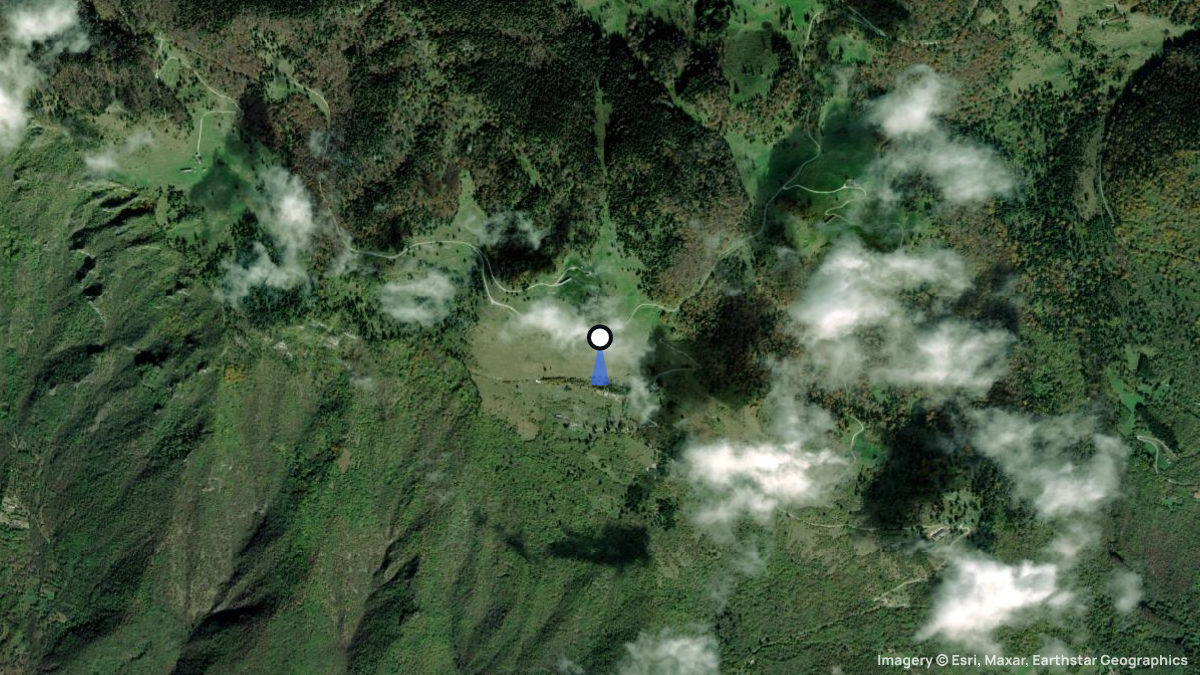 Satellitenkarte von Faraoro mit Start- und Landeplätzen