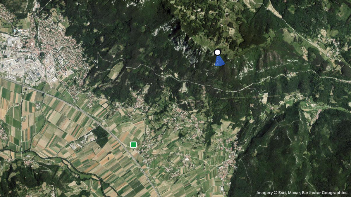Satellite map of Kovk with its launches and landings