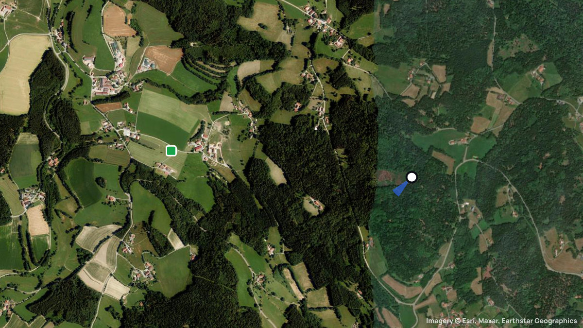 Satellite map of Sommerberg with its launches and landings