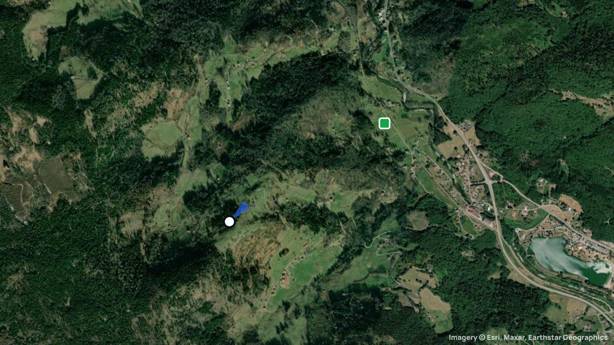 Satellitenkarte von Theatre Graviers mit Start- und Landeplätzen