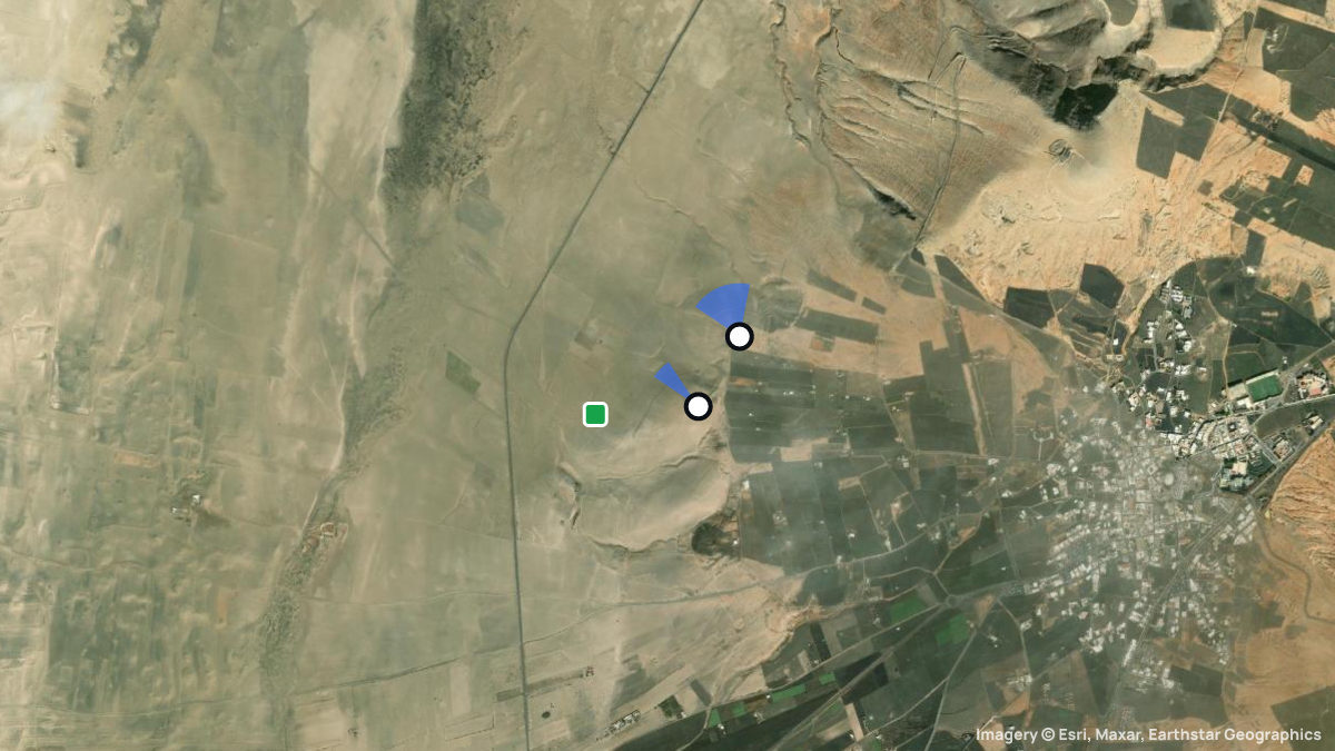 Satellite map of Teguise with its launches and landings