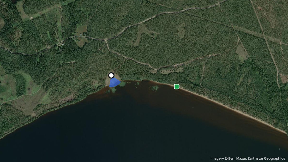 Satellite map of Puttola with its launches and landings