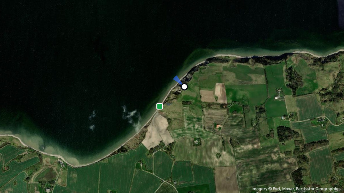 Satellite map of Hanklit with its launches and landings