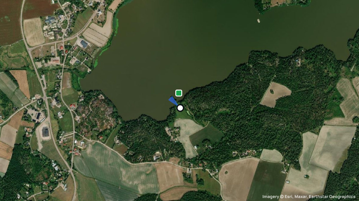 Satellitenkarte von Myrskylä mit Start- und Landeplätzen