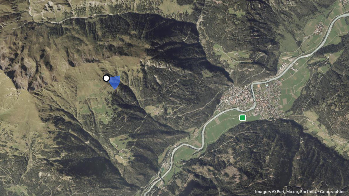 Satellite map of Kobl with its launches and landings
