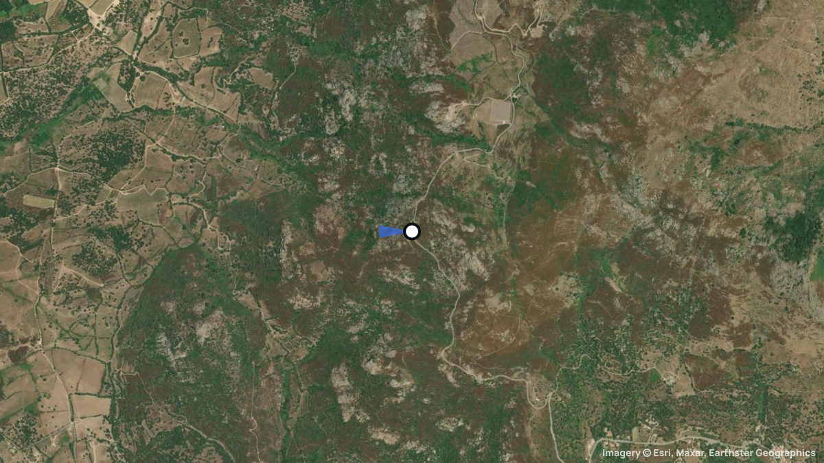 Satellitenkarte von Col de Salvi mit Start- und Landeplätzen