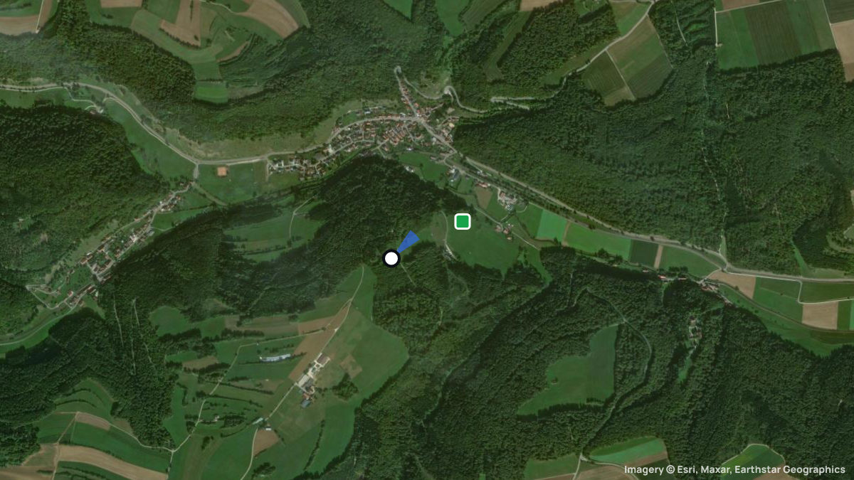 Satellite map of Urenschwang with its launches and landings