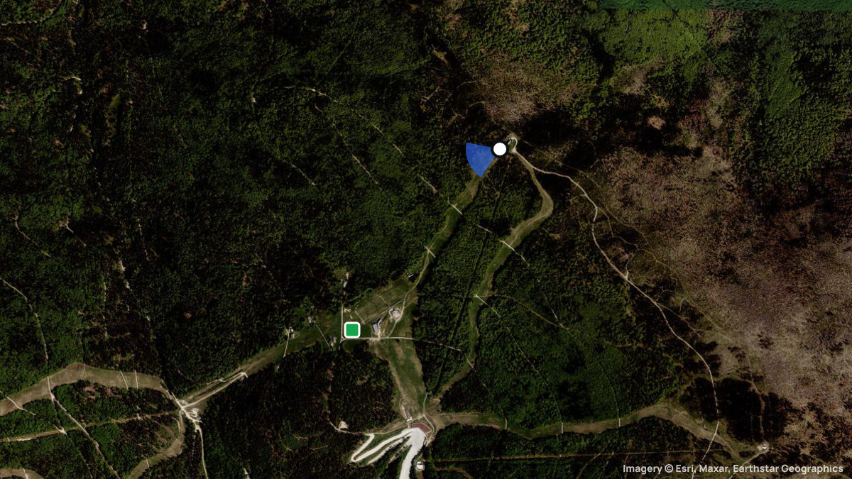 Satellite map of Reischlberg with its launches and landings