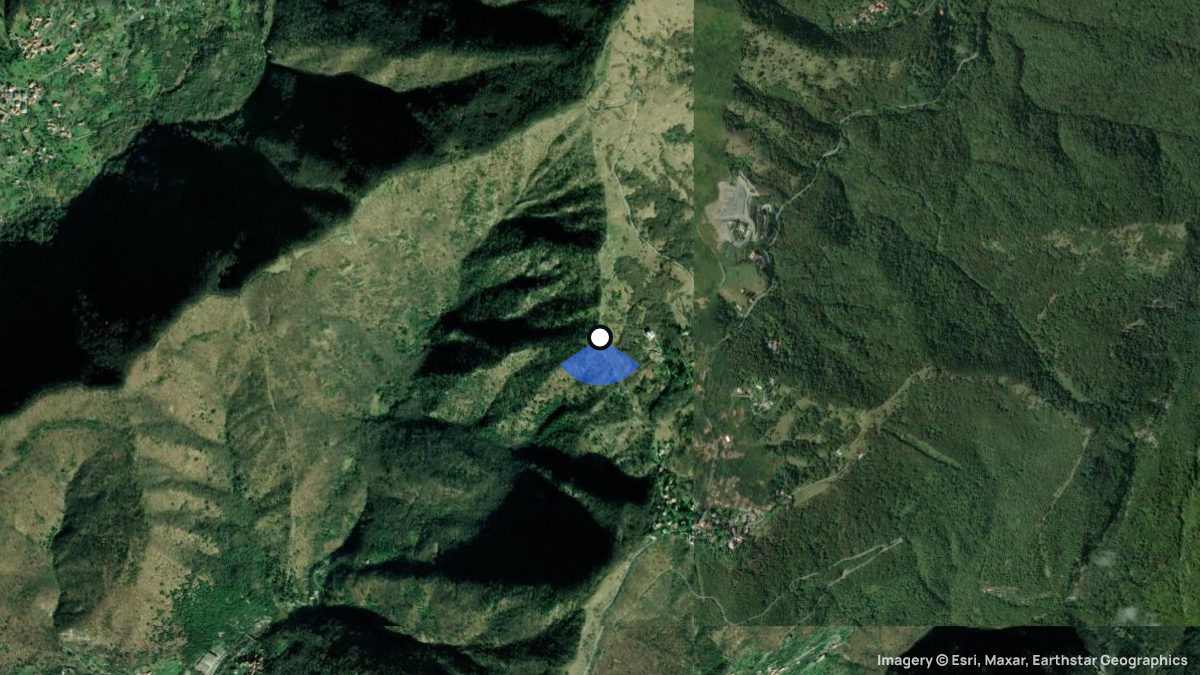 Satellite map of Creto with its launches and landings