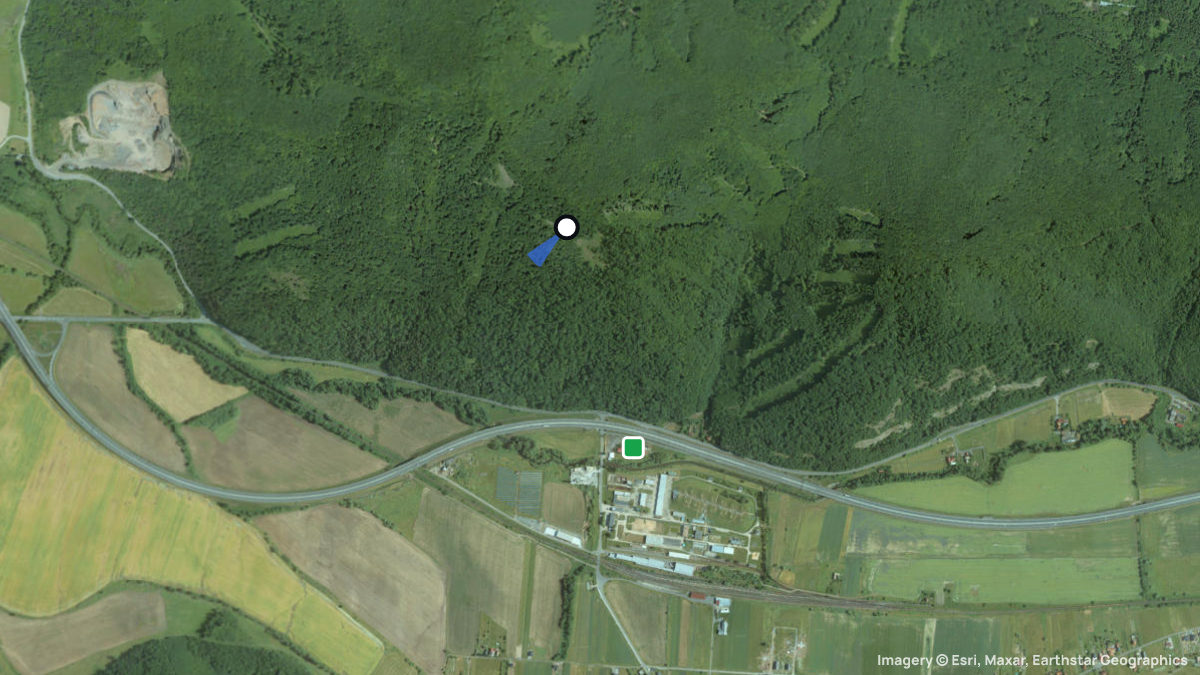 Satellitenkarte von Rohy mit Start- und Landeplätzen