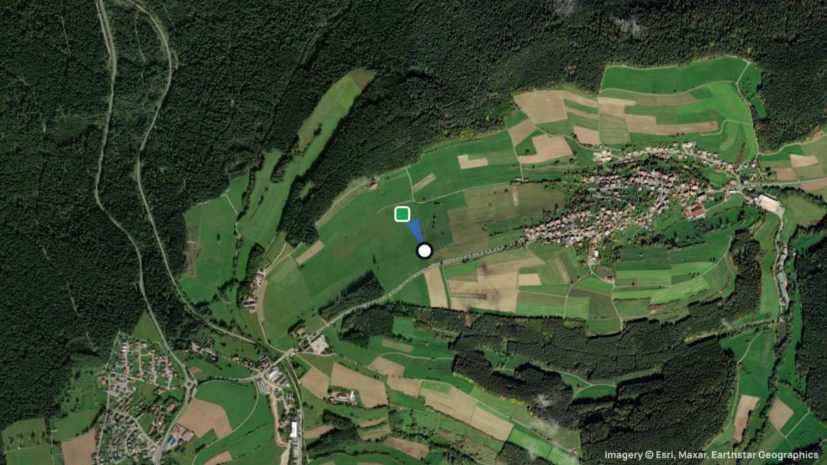 Satellite map of Lombach with its launches and landings