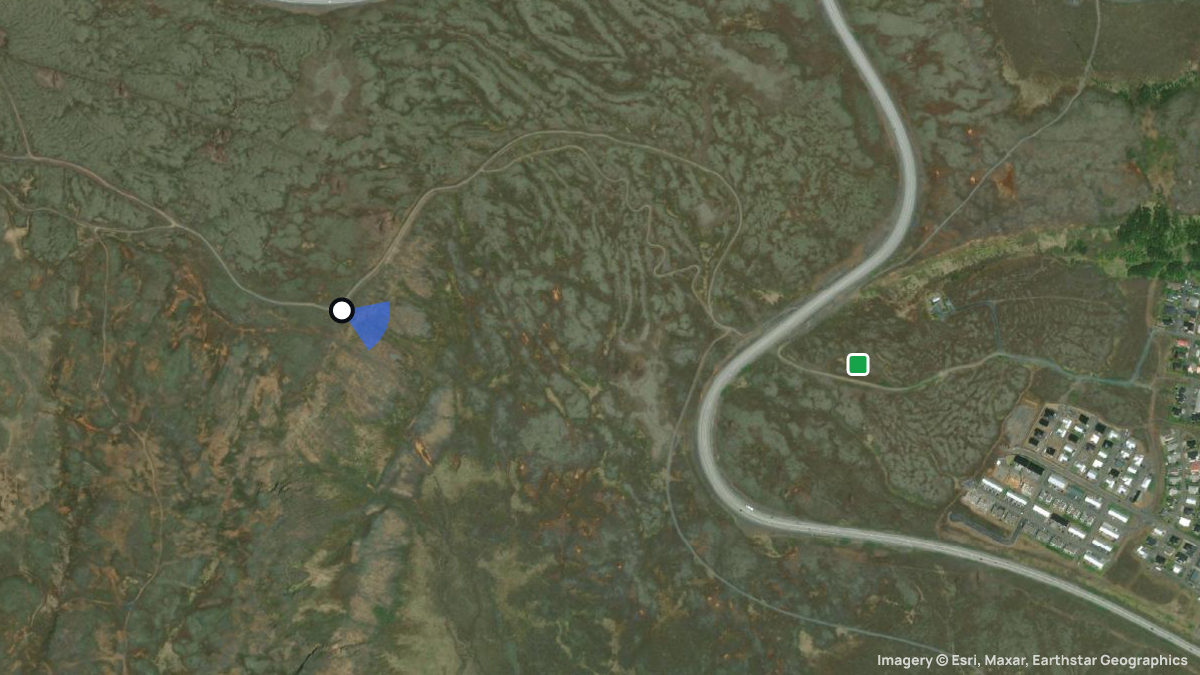 Satellitenkarte von Kambar mit Start- und Landeplätzen