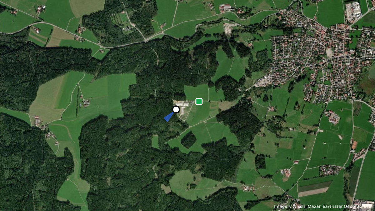 Satellite map of Rehlehalde with its launches and landings