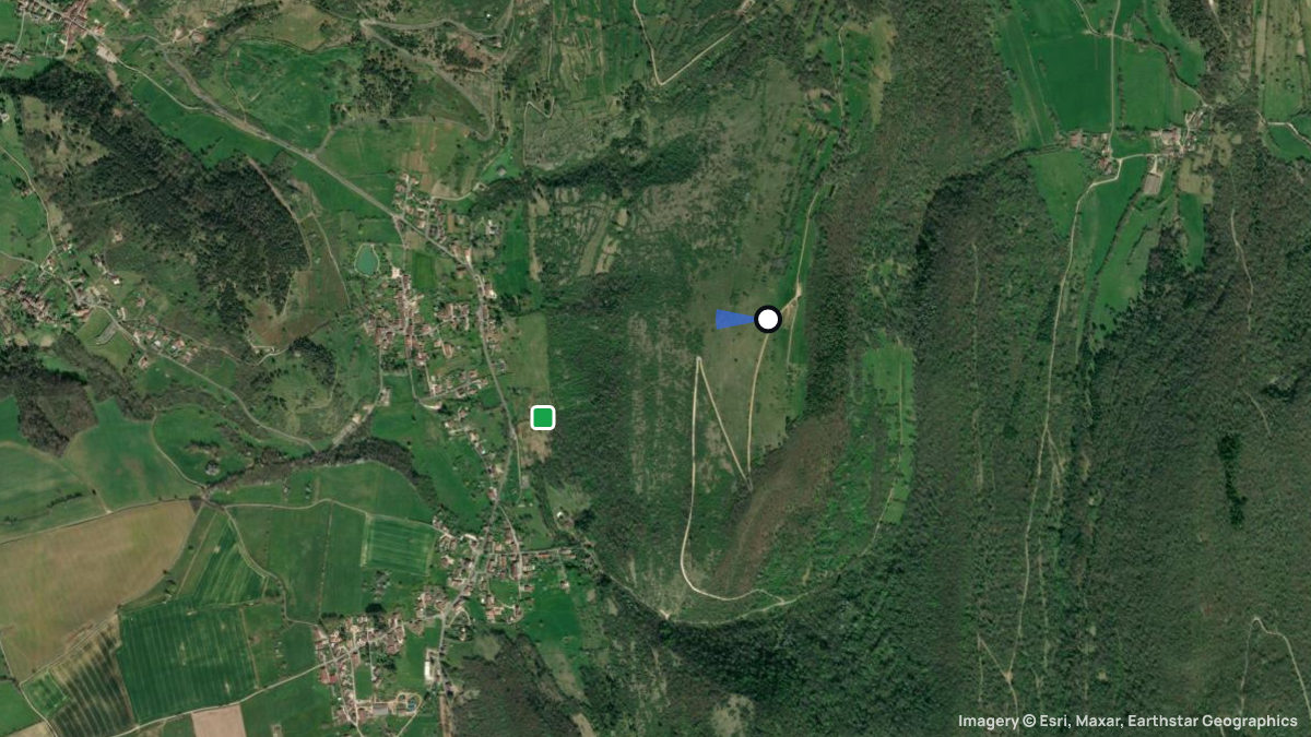 Satellitenkarte von Mont Myon mit Start- und Landeplätzen