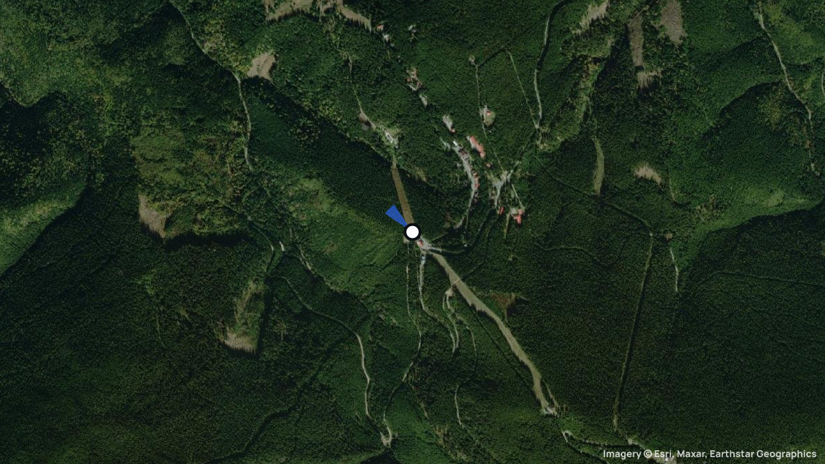 Satellite map of Paltinis with its launches and landings