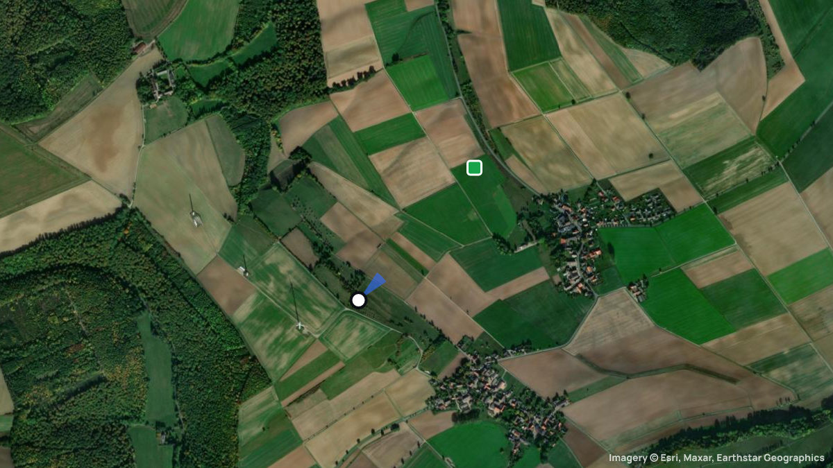 Satellite map of Hohe NO with its launches and landings