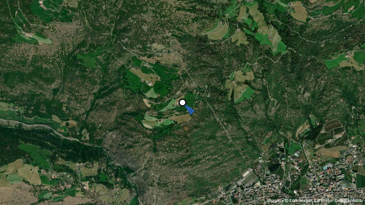 Satellite map of Sonnenberg with its launches and landings