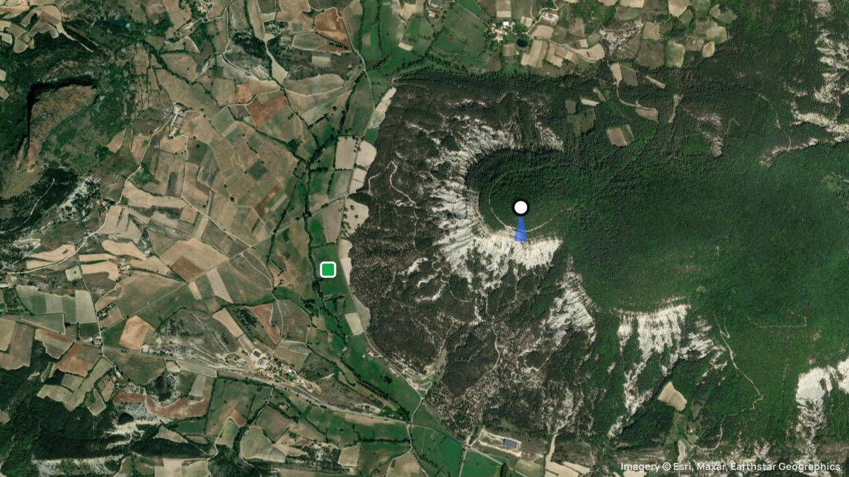 Satellitenkarte von La Trappe mit Start- und Landeplätzen